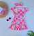 Vestido flor com turbante