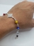 Pulsera ojito turco con nudo de bruja, plata .925