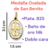 medalla de san benito ovalada, plata .925