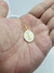 Medalla ovalada de San Benito en plata .925 con baño de oro 14k