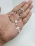 Pulsera Misterio San Benito de plata .925, 18 cm, Rosario de Pulsera - Joyería Taxco 925