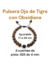 Pulsera de piedras naturales, ojo de tigre y obsidiana, plata .925