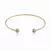 Bracelete aberto 2 pontos de luz - comprar online