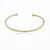 Bracelete aberto 2 bolinhas - comprar online