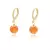 Argola jade laranja - comprar online