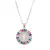 Colar medalha cruz colorida - comprar online