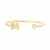 Bracelete letra ouro - comprar online