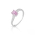 Anel oval ondulado cravejado - comprar online