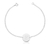 Pulseira medalha letra - PRATA 925 - comprar online