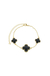 Pulseira trevo ônix - comprar online
