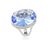 Anel oval azul claro - comprar online