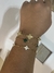Pulseira trevo metalizado grande na internet