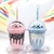 Vaso de Acrilico Gatito con Helado x350 ml - comprar online