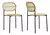 Silla Bamboo Estructura Y Patas De Hierro Pintadas Al Horno Negro + Asiento Y Respaldo Tejidos En Hilo Sintético Simil Bambú X2 Unidades - Tengo Todo