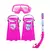 Súper Set de Buceo Base-X Splash con Patas de Rana Snorkel y Máscara Rosa Unicornio