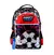Mochila Escolar Espalda 18" Con Luz Led Pelota Rojo Negro Footy en internet