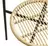 Silla Bamboo Estructura Y Patas De Hierro Pintadas Al Horno Negro + Asiento Y Respaldo Tejidos En Hilo Sintético Simil Bambú X2 Unidades