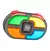 Juego De Memoria Estilo Simon en Forma de Óvalo con Luces y Sonidos - comprar online