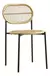 Silla Bamboo Estructura Y Patas De Hierro Pintadas Al Horno Negro + Asiento Y Respaldo Tejidos En Hilo Sintético Simil Bambú X2 Unidades - comprar online