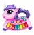 Dolce Bambino Piano Musical Unicornio Violeta con Luces y Sonidos Ditoys - comprar online
