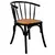 Sillas De Comedor Bistro Nordicas De Madera Olmo X2 Unidades Estructura de la silla Negro Asiento Marrón claro Diseño de la tela Rattan - comprar online