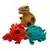 Muñeco Dinosaurio Squishy Triceratop Naranja Original Ditoys - comprar online