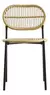 Silla Bamboo Estructura Y Patas De Hierro Pintadas Al Horno Negro + Asiento Y Respaldo Tejidos En Hilo Sintético Simil Bambú X2 Unidades - tienda online