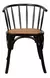 Sillas De Comedor Bistro Nordicas De Madera Olmo X2 Unidades Estructura de la silla Negro Asiento Marrón claro Diseño de la tela Rattan - tienda online