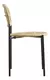 Imagen de Silla Bamboo Estructura Y Patas De Hierro Pintadas Al Horno Negro + Asiento Y Respaldo Tejidos En Hilo Sintético Simil Bambú X2 Unidades