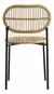 Silla Bamboo Estructura Y Patas De Hierro Pintadas Al Horno Negro + Asiento Y Respaldo Tejidos En Hilo Sintético Simil Bambú X2 Unidades - comprar online