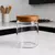 Frasco De Vidrio Liso Con Tapa Madera 9x15 950ml - tienda online