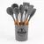 Set Utensilios De Cocina Punta Mango Madera Kit X12 - comprar online
