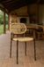 Silla Bamboo Estructura Y Patas De Hierro Pintadas Al Horno Negro + Asiento Y Respaldo Tejidos En Hilo Sintético Simil Bambú X2 Unidades en internet