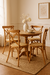 Silla De Comedor Cocina Cross De Madera Esterilla De Rattan Estructura Roble - comprar online
