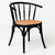 Silla Comedor Cocina Bistró Nórdica Moderna Madera Maciza De Olmo Laqueada - Tengo Todo