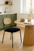 Silla Pottery De Comedor Pana Velvet Antimanchas Estructura Hierro Pintado Al Horno en internet