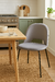 Silla Comedor Cocina Mylo Tapizado Terciopelo Velvet Estructura Negro Asiento Beige - comprar online