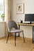 Silla Comedor Cocina Mylo Tapizado Terciopelo Velvet Estructura Negro Asiento Beige - tienda online