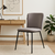Silla Comedor Cozy Tapizada Terciopelo Velvet Antimanchas Estructura Negro Asiento Beige - comprar online