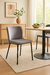 Imagen de Silla Comedor Cozy Tapizada Terciopelo Velvet Antimanchas Estructura Negro Asiento Beige