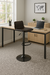 Banqueta Stick Regulable Asiento Tapizado En Ecocuero Blanco