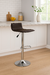 Banqueta Stick Regulable Asiento Tapizado En Ecocuero Blanco - Tengo Todo