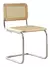 Silla Cesca Breuer De Comedor Con Estructura De Acero Tubular y Asiento En Madera De Haya