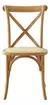 Silla De Comedor Cocina Cross De Madera Esterilla De Rattan Estructura Roble en internet
