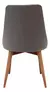 Silla Hadid Comedor Madera Maciza Tapizada Lino Antimanchas Estructura Marrón Claro Asiento Beige - Tengo Todo