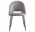 Silla Comedor Cocina Mylo Tapizado Terciopelo Velvet Estructura Negro Asiento Beige