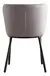 Silla Comedor Cozy Tapizada Terciopelo Velvet Antimanchas Estructura Negro Asiento Beige - tienda online