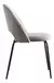 Imagen de Silla Comedor Cocina Mylo Tapizado Terciopelo Velvet Estructura Negro Asiento Beige
