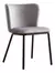 Silla Comedor Cozy Tapizada Terciopelo Velvet Antimanchas Estructura Negro Asiento Beige en internet