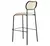 Banqueta Alta Taburete Pottery Pana Velvet Estructura Hierro Color Beige - tienda online